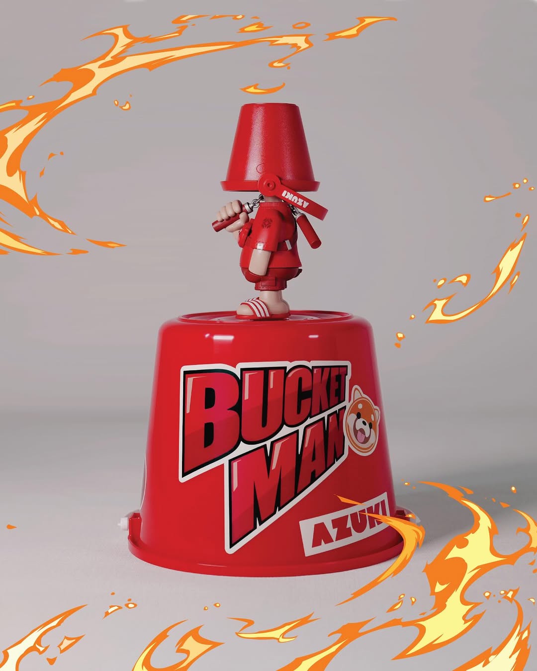BUCKET MAN Art Toy (RED) – 網上商店